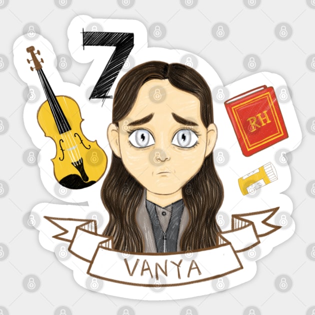 Vanya Hargreeves - Umbrella Academy Sticker by conshnobre